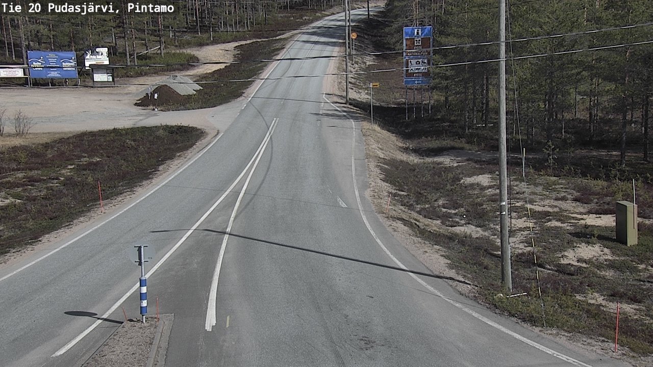 Kelikamerat Kuva Tie 20 Pudasjärvi, Pintamo, Pudasjärvi, Pohjois-Pohjanmaa