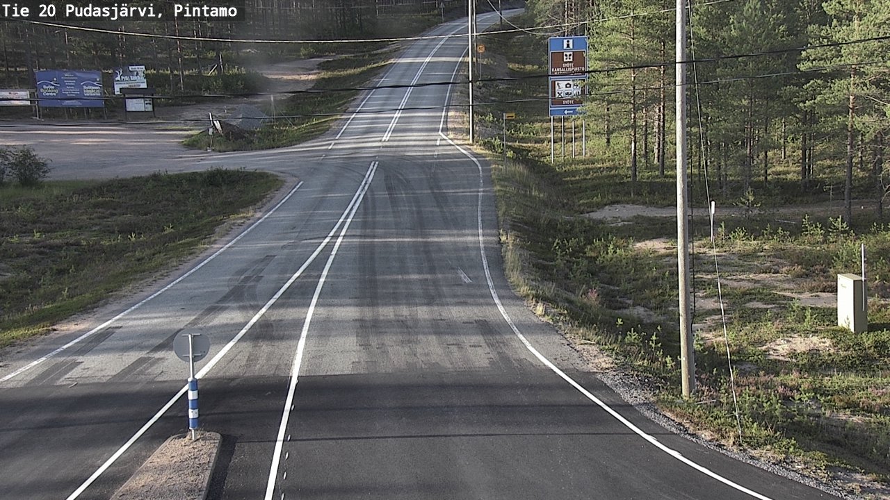 Kelikamerat Kuva Tie 20 Pudasjärvi, Pintamo, Pudasjärvi, Pohjois-Pohjanmaa