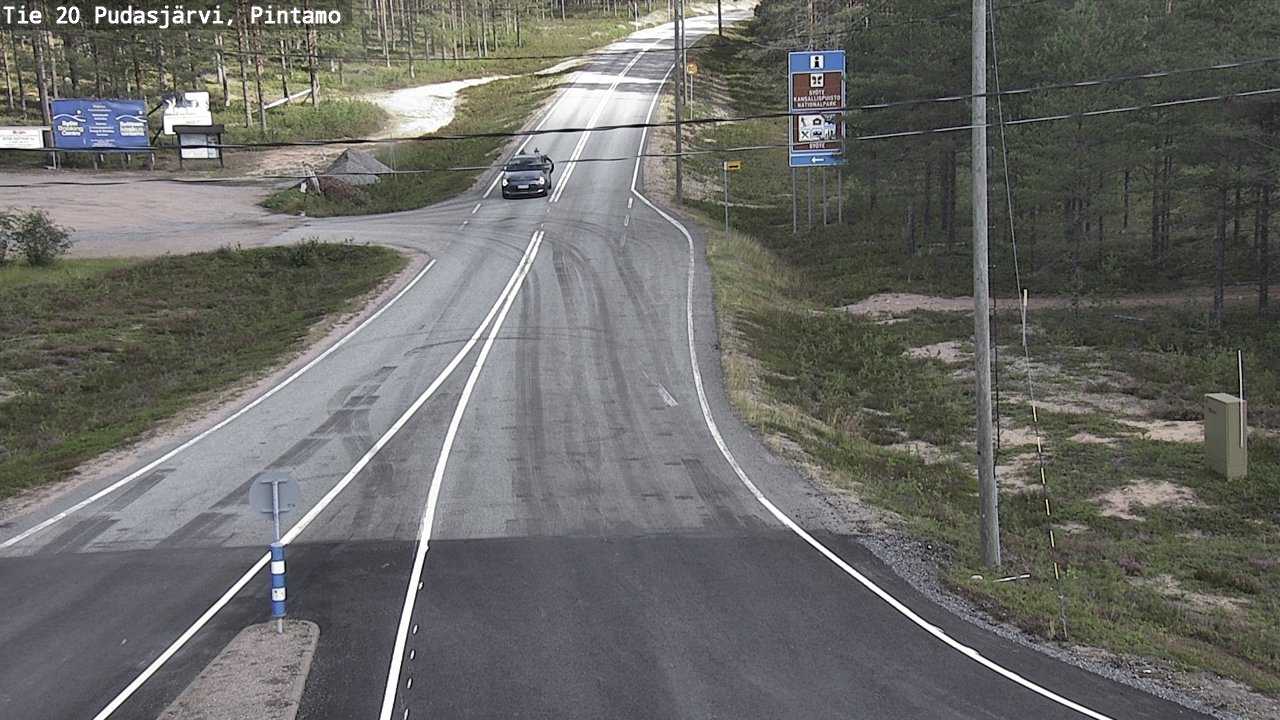 Kelikamerat Kuva Tie 20 Pudasjärvi, Pintamo, Pudasjärvi, Pohjois-Pohjanmaa
