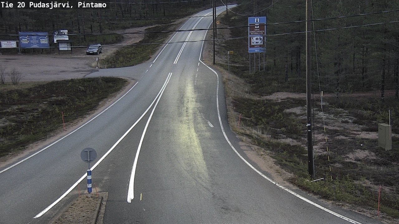 Kelikamerat Kuva Tie 20 Pudasjärvi, Pintamo, Pudasjärvi, Pohjois-Pohjanmaa