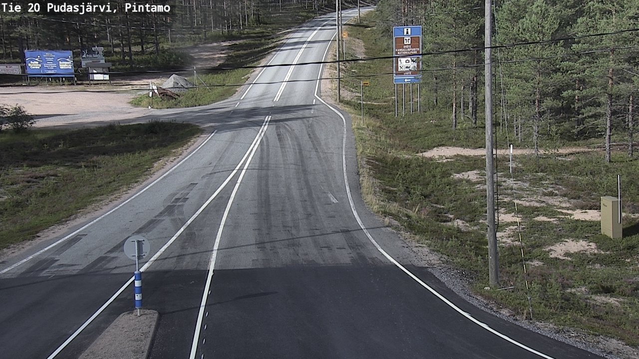 Kelikamerat Kuva Tie 20 Pudasjärvi, Pintamo, Pudasjärvi, Pohjois-Pohjanmaa