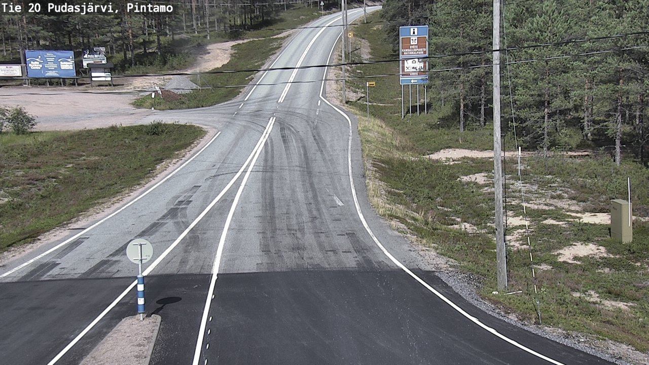 Kelikamerat Kuva Tie 20 Pudasjärvi, Pintamo, Pudasjärvi, Pohjois-Pohjanmaa