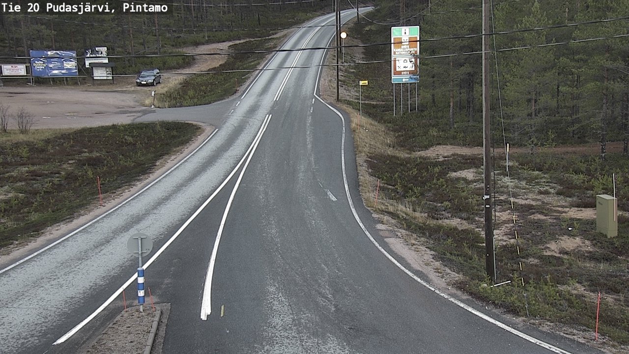 Kelikamerat Kuva Tie 20 Pudasjärvi, Pintamo, Pudasjärvi, Pohjois-Pohjanmaa