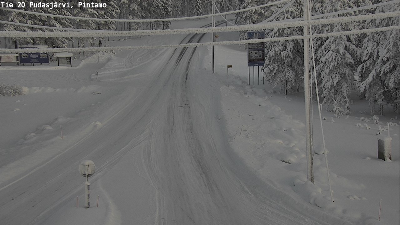 Kelikamerat Kuva Tie 20 Pudasjärvi, Pintamo, Pudasjärvi, Pohjois-Pohjanmaa