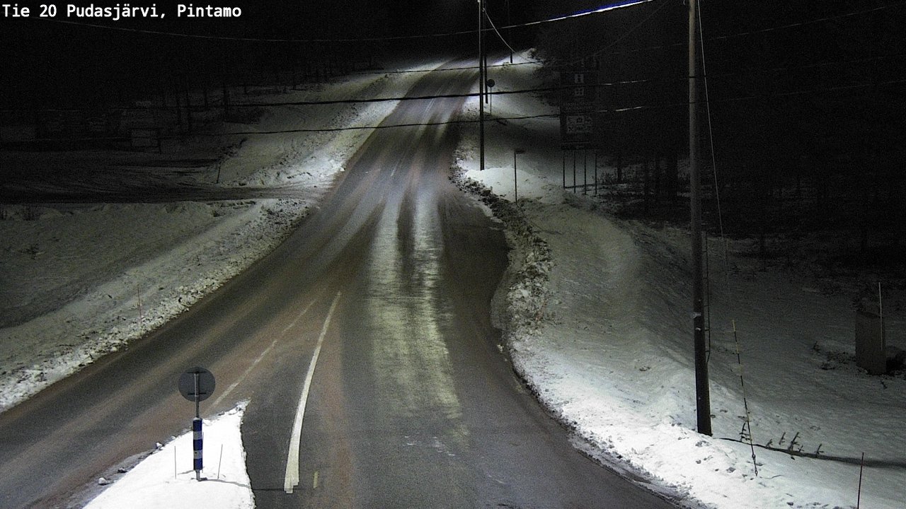 Kelikamerat Kuva Tie 20 Pudasjärvi, Pintamo, Pudasjärvi, Pohjois-Pohjanmaa