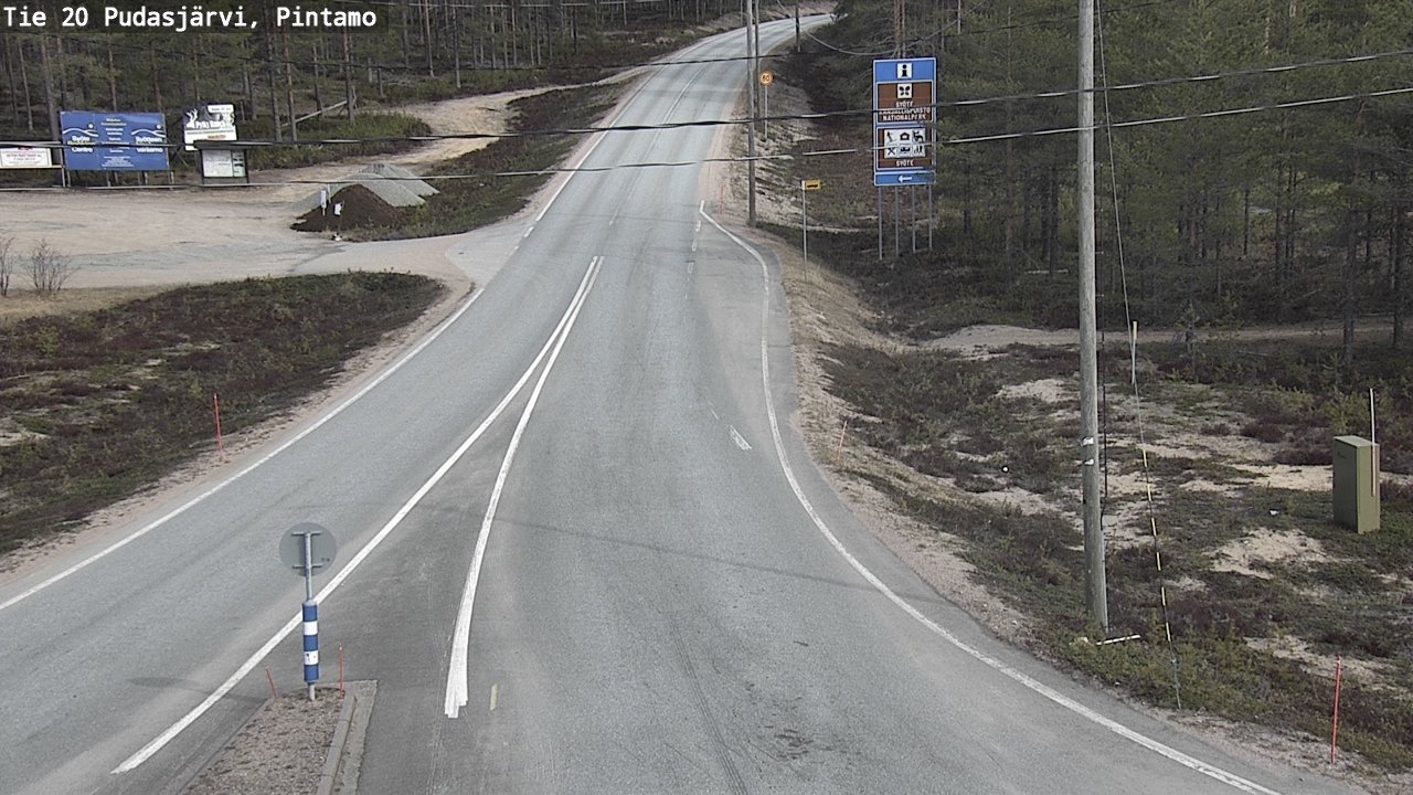 Kelikamerat Kuva Tie 20 Pudasjärvi, Pintamo, Pudasjärvi, Pohjois-Pohjanmaa