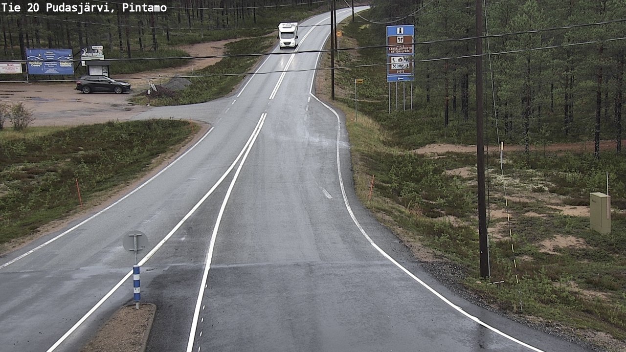 Kelikamerat Kuva Tie 20 Pudasjärvi, Pintamo, Pudasjärvi, Pohjois-Pohjanmaa