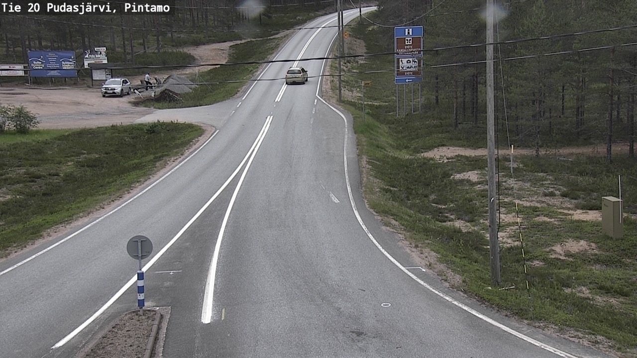 Kelikamerat Kuva Tie 20 Pudasjärvi, Pintamo, Pudasjärvi, Pohjois-Pohjanmaa