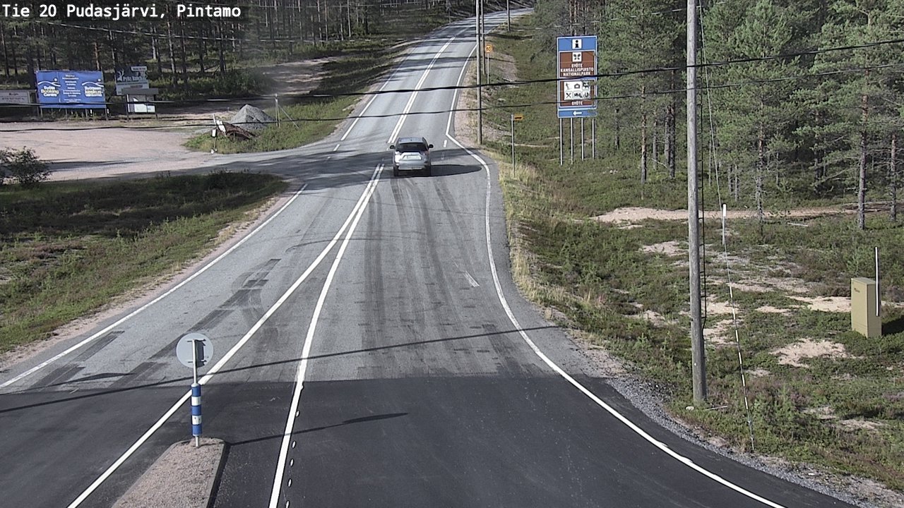 Kelikamerat Kuva Tie 20 Pudasjärvi, Pintamo, Pudasjärvi, Pohjois-Pohjanmaa