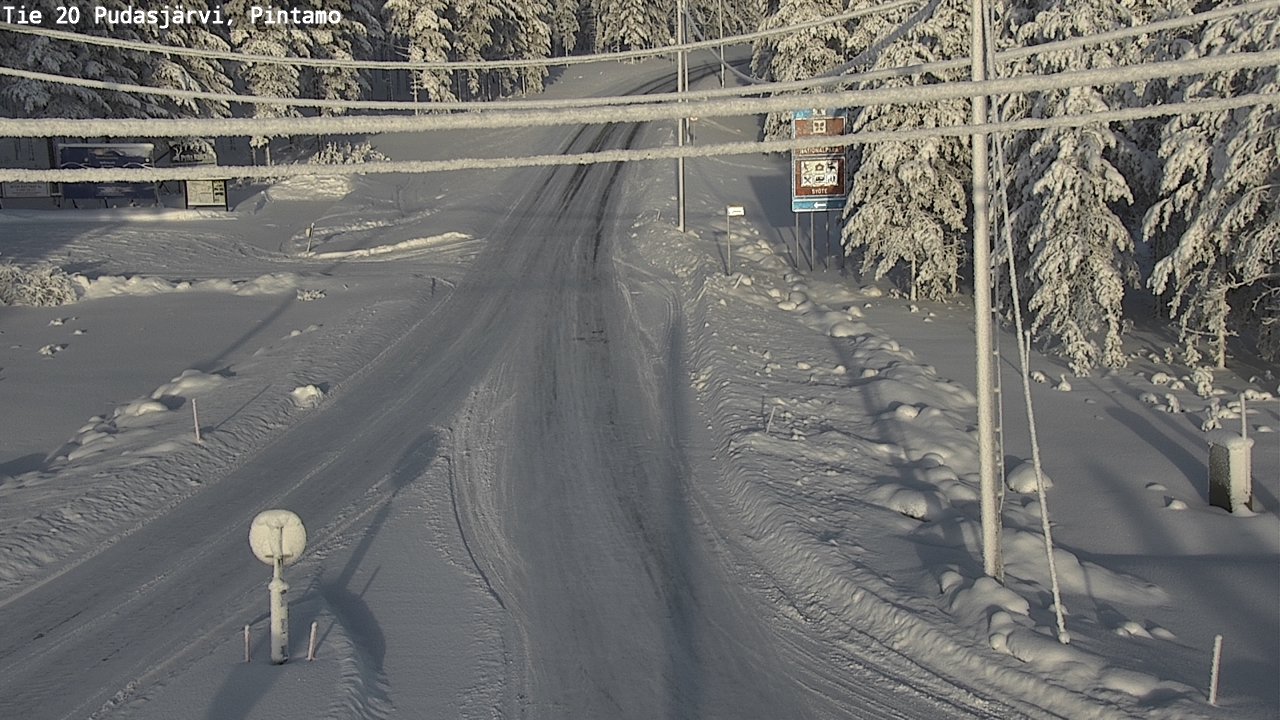 Kelikamerat Kuva Tie 20 Pudasjärvi, Pintamo, Pudasjärvi, Pohjois-Pohjanmaa