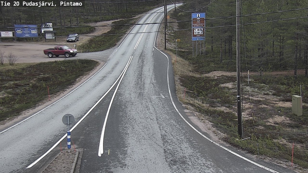 Kelikamerat Kuva Tie 20 Pudasjärvi, Pintamo, Pudasjärvi, Pohjois-Pohjanmaa