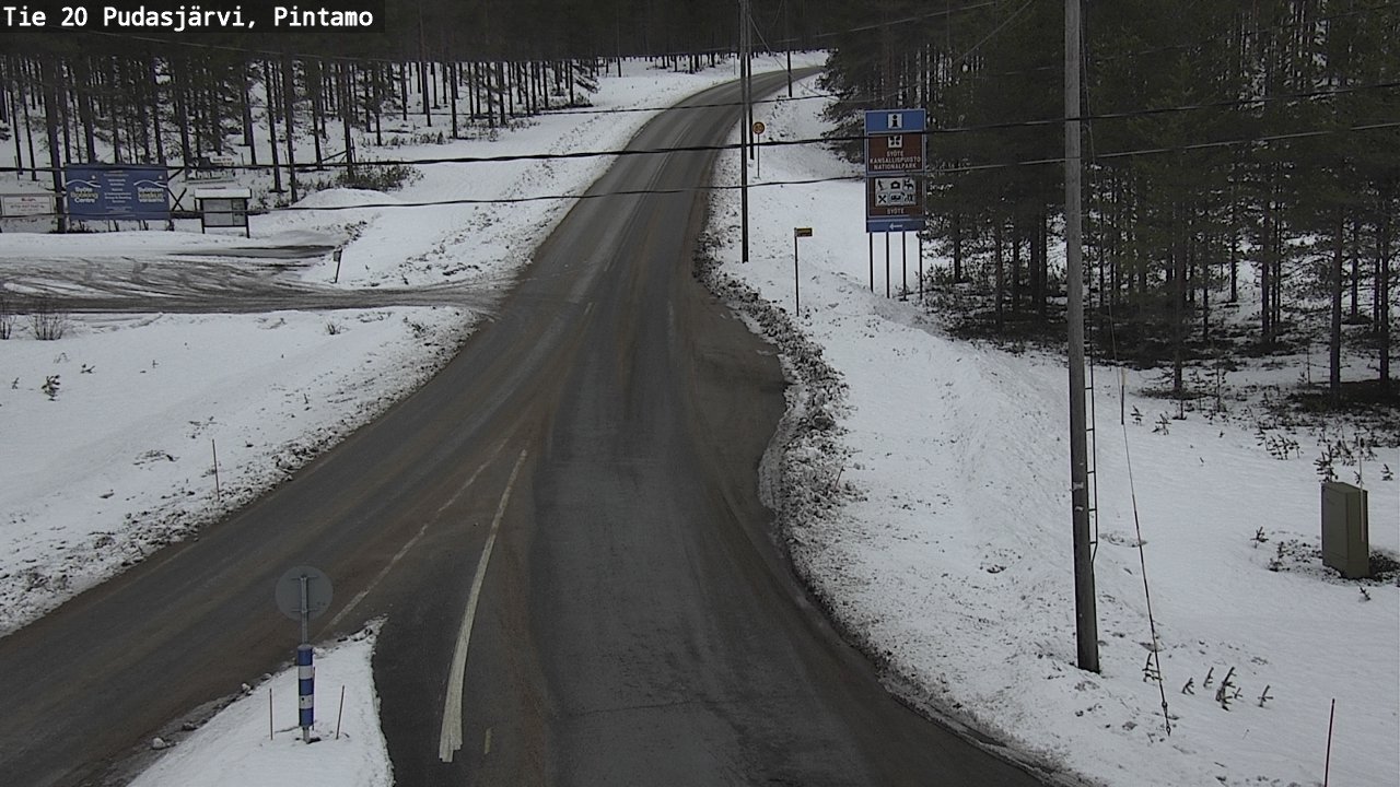 Kelikamerat Kuva Tie 20 Pudasjärvi, Pintamo, Pudasjärvi, Pohjois-Pohjanmaa