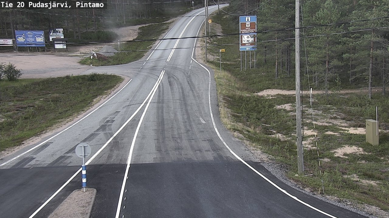 Kelikamerat Kuva Tie 20 Pudasjärvi, Pintamo, Pudasjärvi, Pohjois-Pohjanmaa