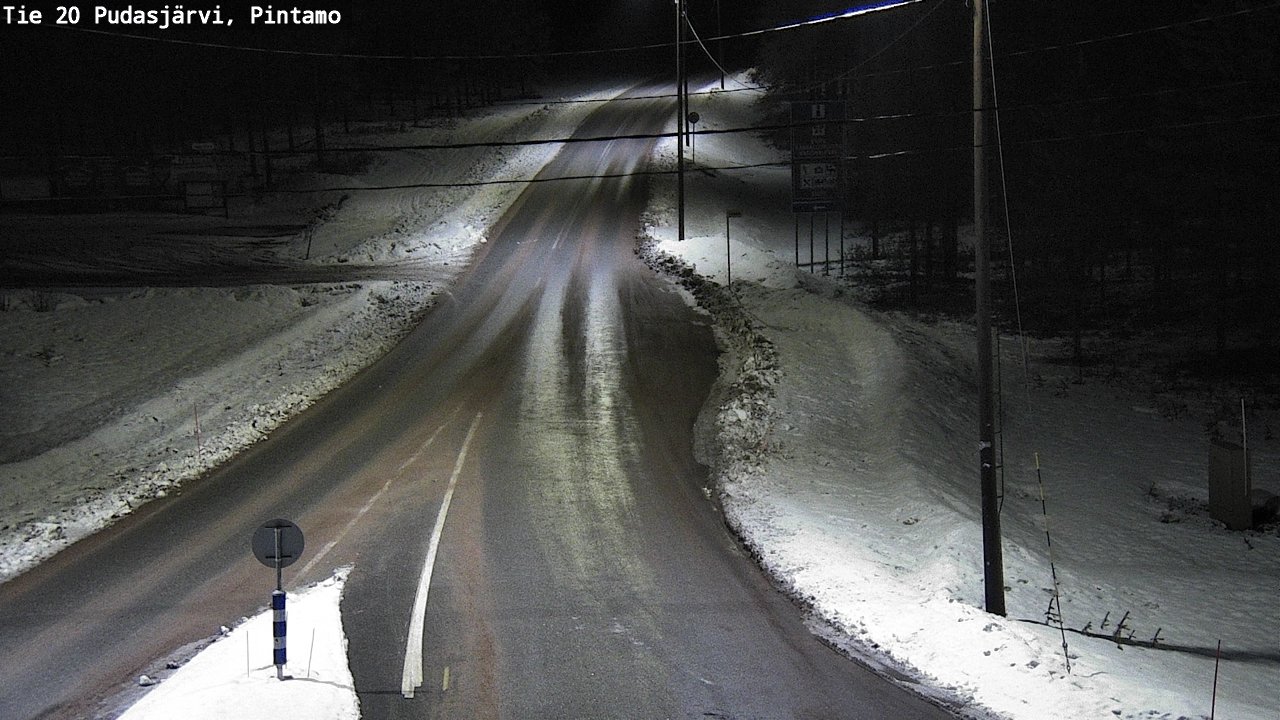 Kelikamerat Kuva Tie 20 Pudasjärvi, Pintamo, Pudasjärvi, Pohjois-Pohjanmaa