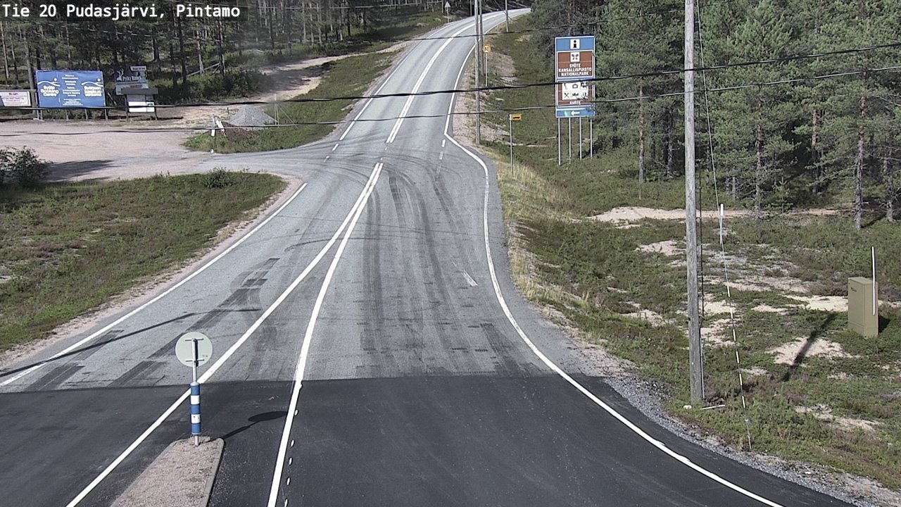 Kelikamerat Kuva Tie 20 Pudasjärvi, Pintamo, Pudasjärvi, Pohjois-Pohjanmaa