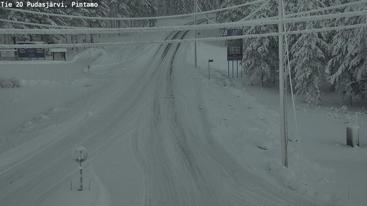Kelikamerat Kuva Tie 20 Pudasjärvi, Pintamo, Pudasjärvi, Pohjois-Pohjanmaa