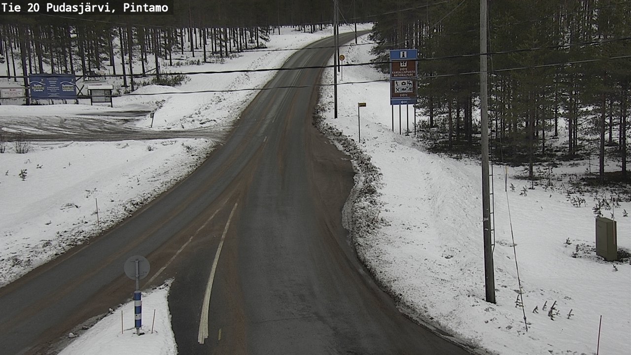 Kelikamerat Kuva Tie 20 Pudasjärvi, Pintamo, Pudasjärvi, Pohjois-Pohjanmaa