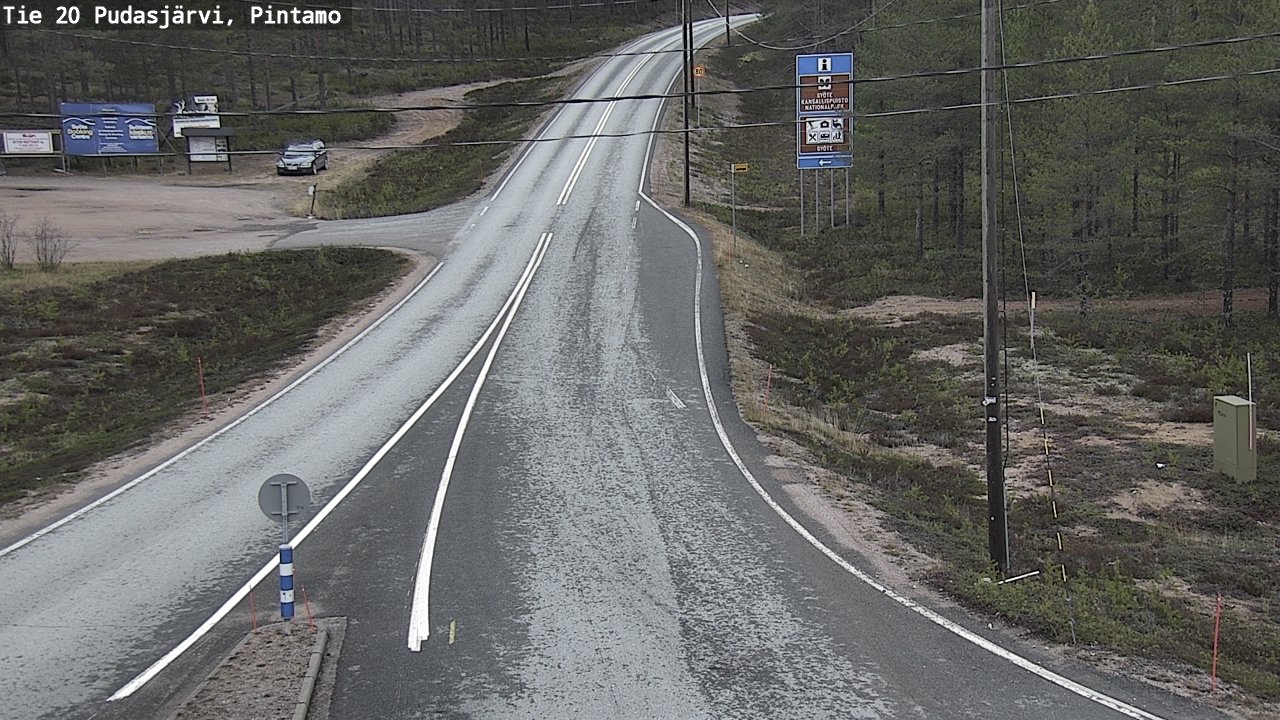 Kelikamerat Kuva Tie 20 Pudasjärvi, Pintamo, Pudasjärvi, Pohjois-Pohjanmaa