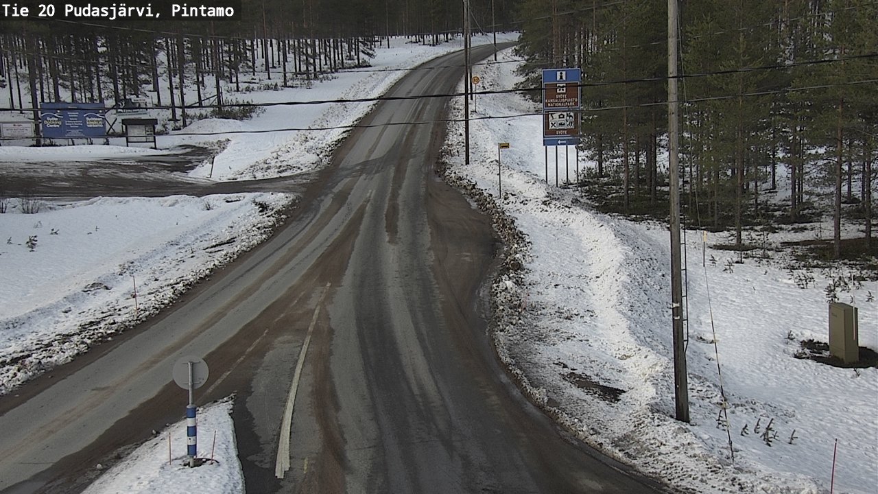 Kelikamerat Kuva Tie 20 Pudasjärvi, Pintamo, Pudasjärvi, Pohjois-Pohjanmaa