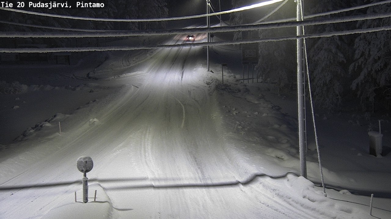 Kelikamerat Kuva Tie 20 Pudasjärvi, Pintamo, Pudasjärvi, Pohjois-Pohjanmaa