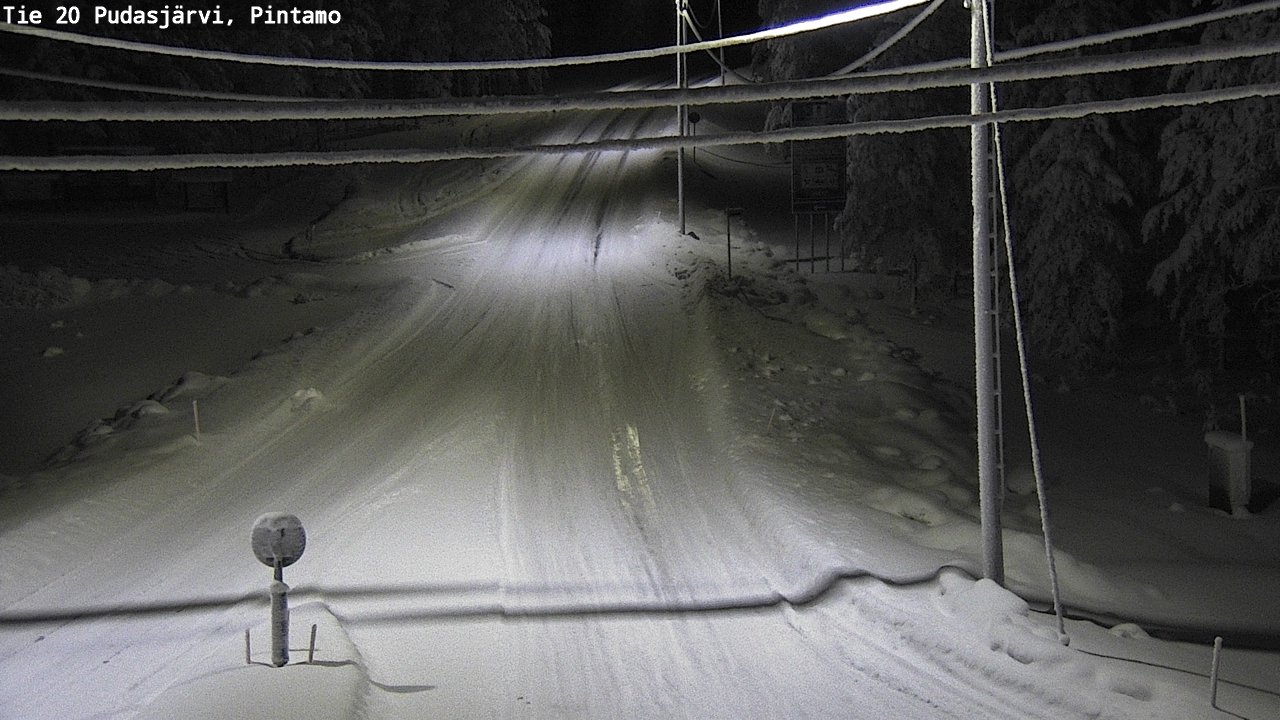 Kelikamerat Kuva Tie 20 Pudasjärvi, Pintamo, Pudasjärvi, Pohjois-Pohjanmaa