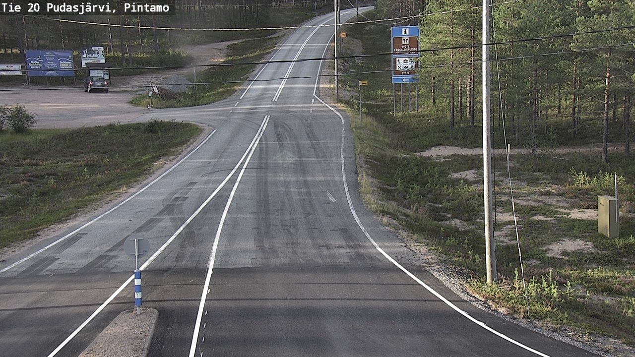 Kelikamerat Kuva Tie 20 Pudasjärvi, Pintamo, Pudasjärvi, Pohjois-Pohjanmaa