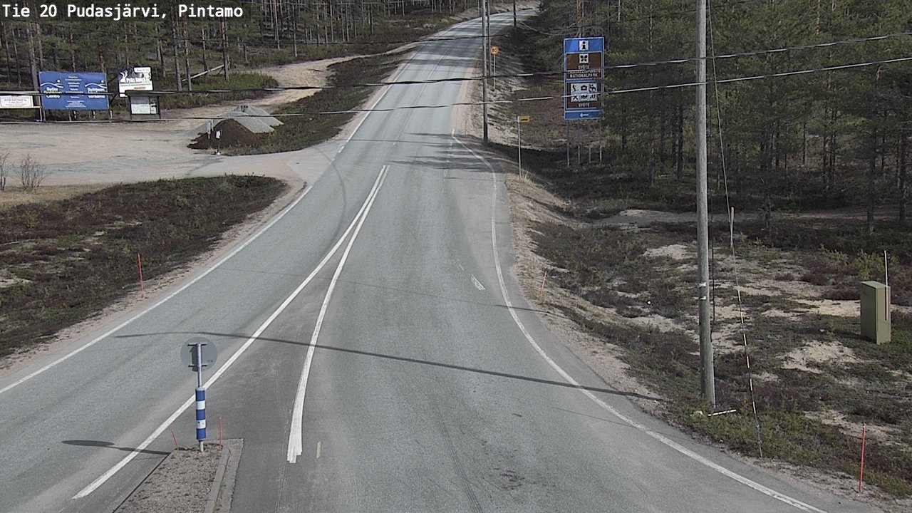 Kelikamerat Kuva Tie 20 Pudasjärvi, Pintamo, Pudasjärvi, Pohjois-Pohjanmaa