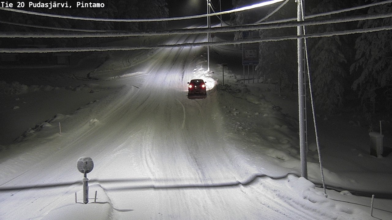 Kelikamerat Kuva Tie 20 Pudasjärvi, Pintamo, Pudasjärvi, Pohjois-Pohjanmaa