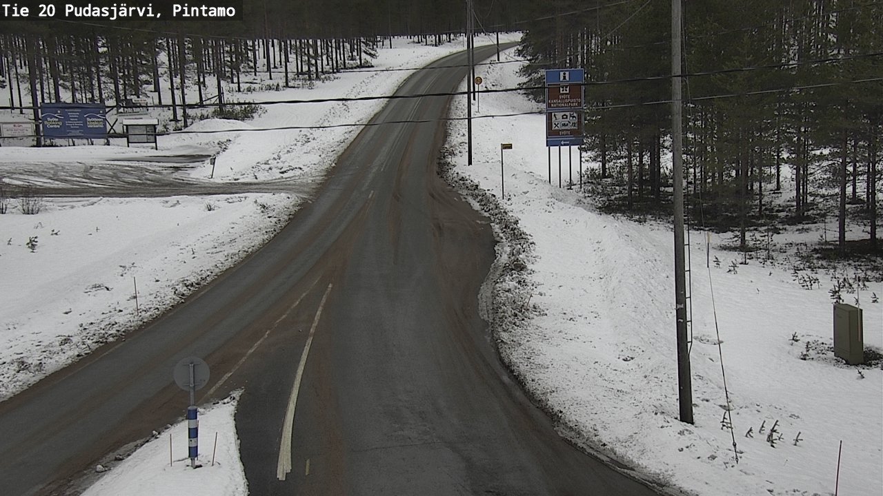 Kelikamerat Kuva Tie 20 Pudasjärvi, Pintamo, Pudasjärvi, Pohjois-Pohjanmaa
