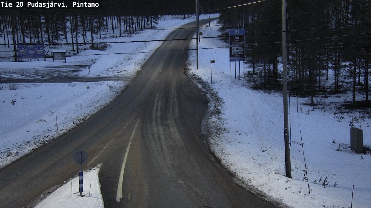 Kelikamerat Kuva Tie 20 Pudasjärvi, Pintamo, Pudasjärvi, Pohjois-Pohjanmaa