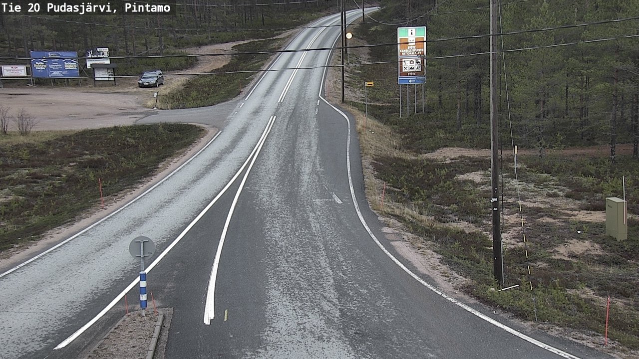 Kelikamerat Kuva Tie 20 Pudasjärvi, Pintamo, Pudasjärvi, Pohjois-Pohjanmaa