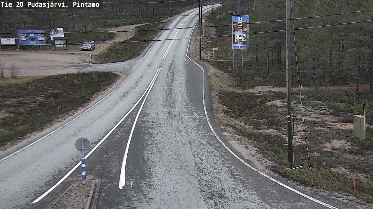 Kelikamerat Kuva Tie 20 Pudasjärvi, Pintamo, Pudasjärvi, Pohjois-Pohjanmaa