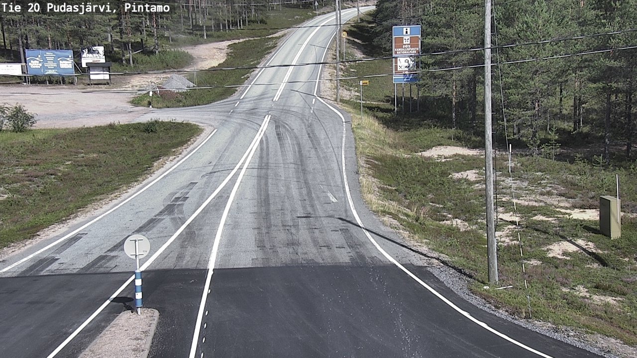 Kelikamerat Kuva Tie 20 Pudasjärvi, Pintamo, Pudasjärvi, Pohjois-Pohjanmaa