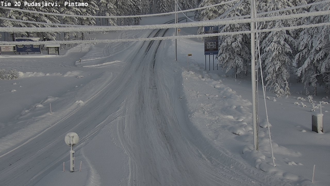 Kelikamerat Kuva Tie 20 Pudasjärvi, Pintamo, Pudasjärvi, Pohjois-Pohjanmaa