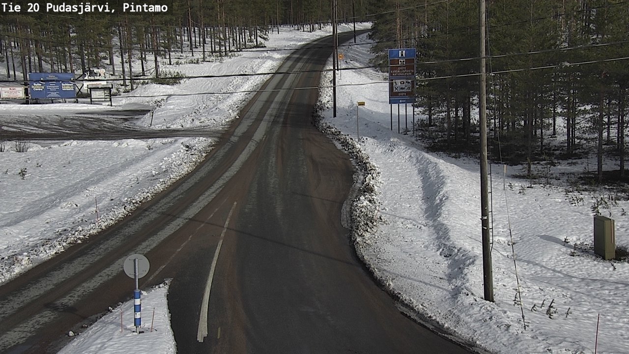 Kelikamerat Kuva Tie 20 Pudasjärvi, Pintamo, Pudasjärvi, Pohjois-Pohjanmaa