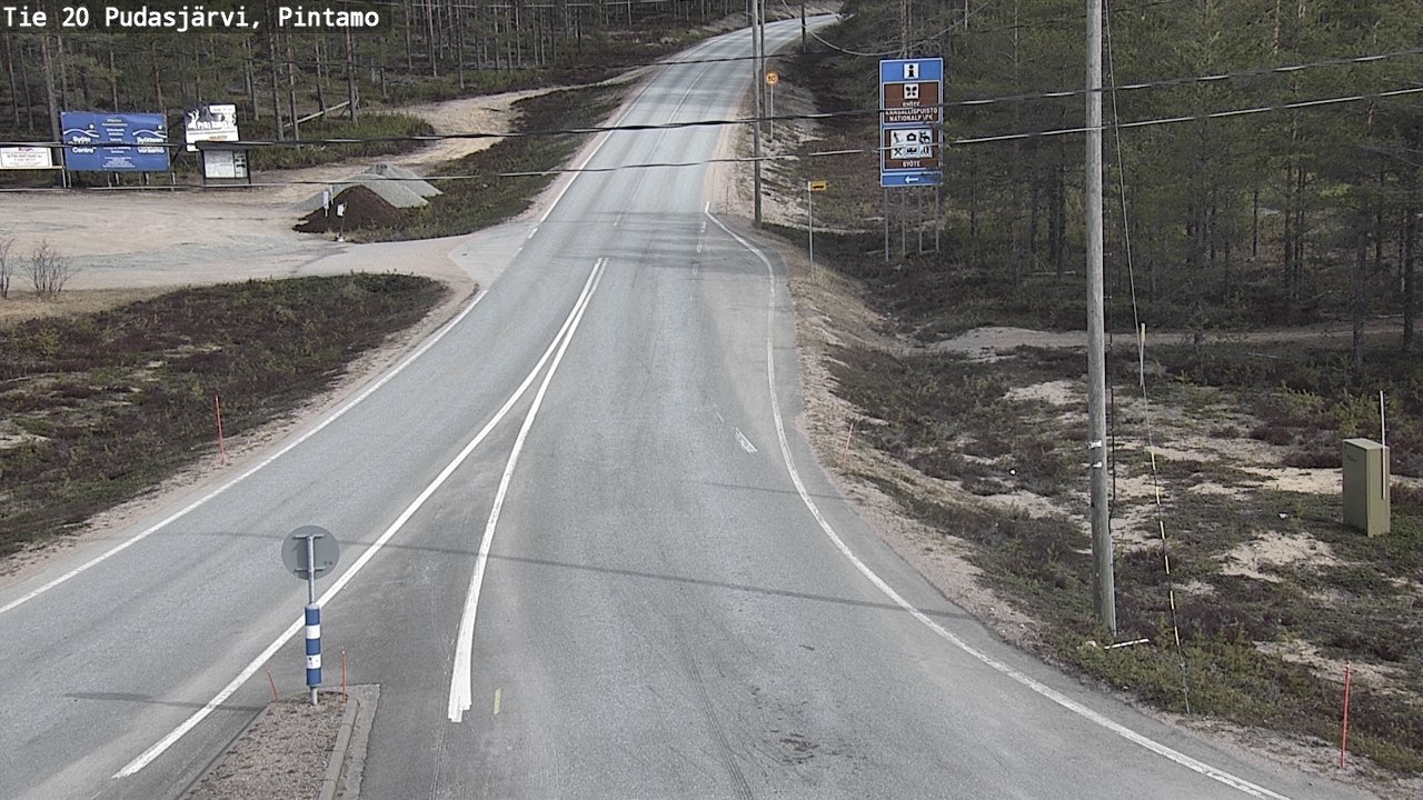 Kelikamerat Kuva Tie 20 Pudasjärvi, Pintamo, Pudasjärvi, Pohjois-Pohjanmaa