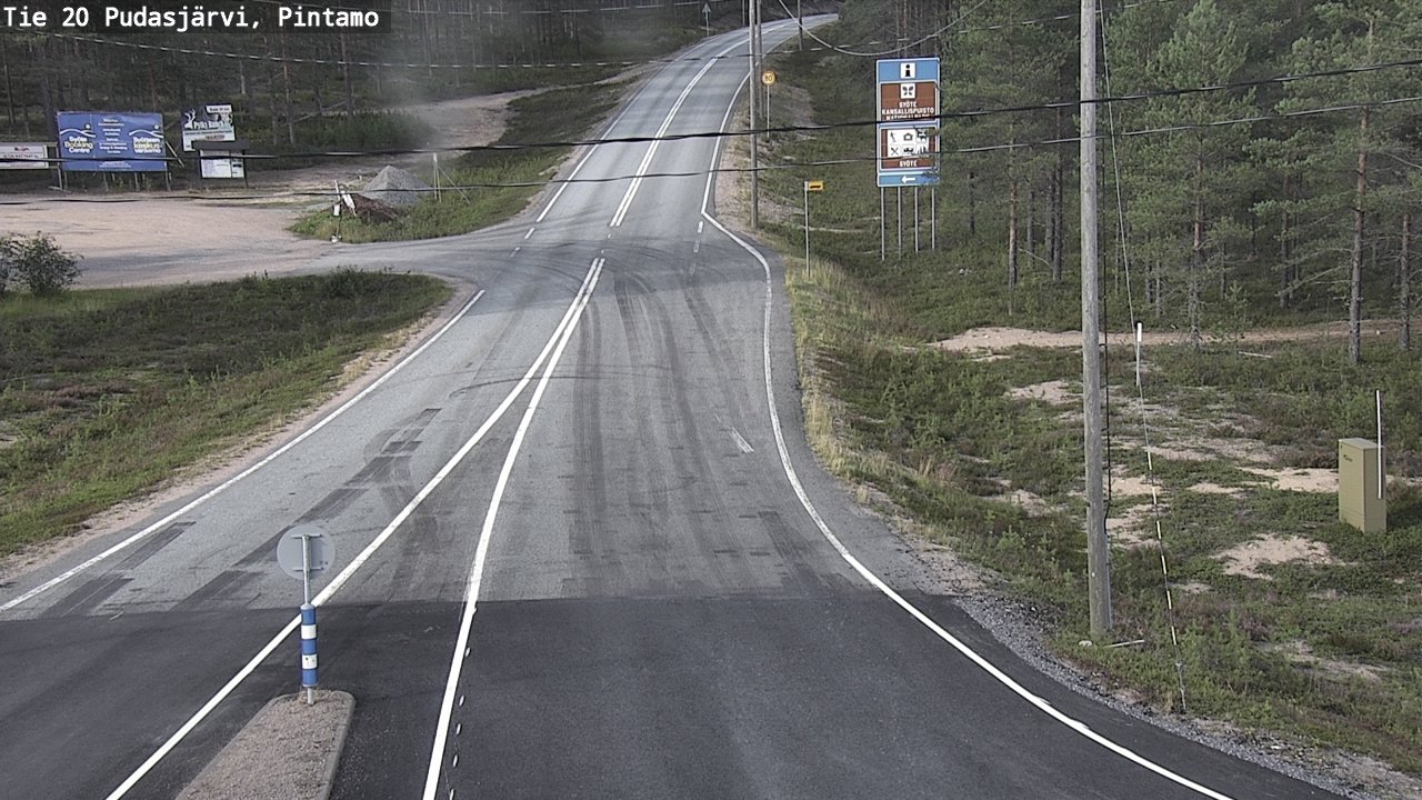 Kelikamerat Kuva Tie 20 Pudasjärvi, Pintamo, Pudasjärvi, Pohjois-Pohjanmaa
