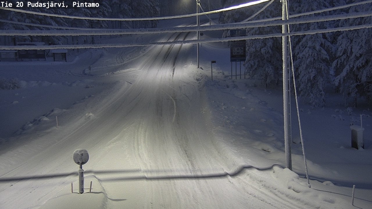 Kelikamerat Kuva Tie 20 Pudasjärvi, Pintamo, Pudasjärvi, Pohjois-Pohjanmaa