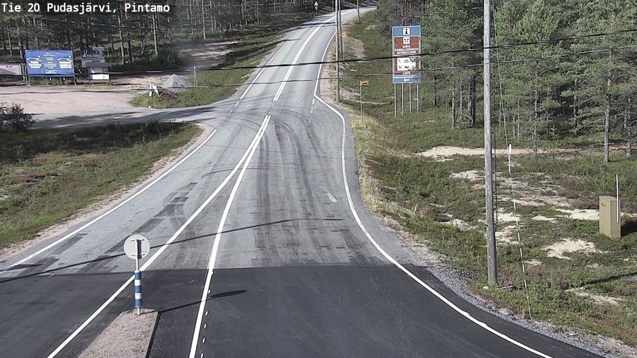 Kelikamerat Kuva Tie 20 Pudasjärvi, Pintamo, Pudasjärvi, Pohjois-Pohjanmaa