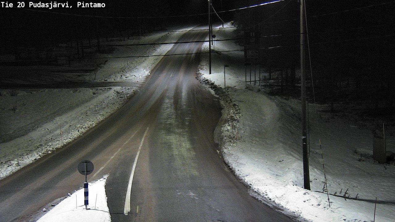 Kelikamerat Kuva Tie 20 Pudasjärvi, Pintamo, Pudasjärvi, Pohjois-Pohjanmaa