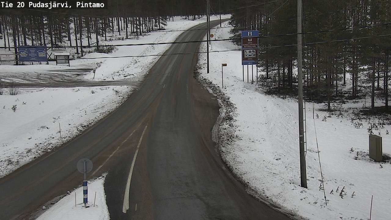 Kelikamerat Kuva Tie 20 Pudasjärvi, Pintamo, Pudasjärvi, Pohjois-Pohjanmaa
