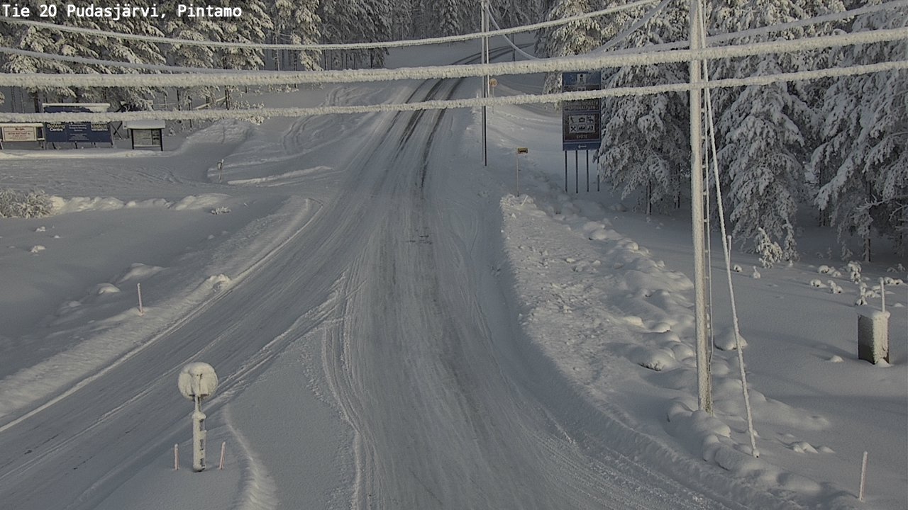 Kelikamerat Kuva Tie 20 Pudasjärvi, Pintamo, Pudasjärvi, Pohjois-Pohjanmaa