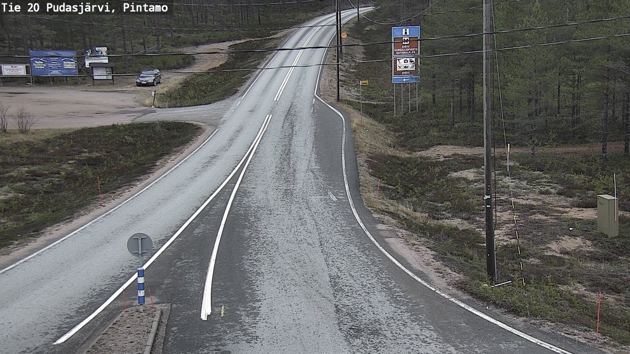 Kelikamerat Kuva Tie 20 Pudasjärvi, Pintamo, Pudasjärvi, Pohjois-Pohjanmaa