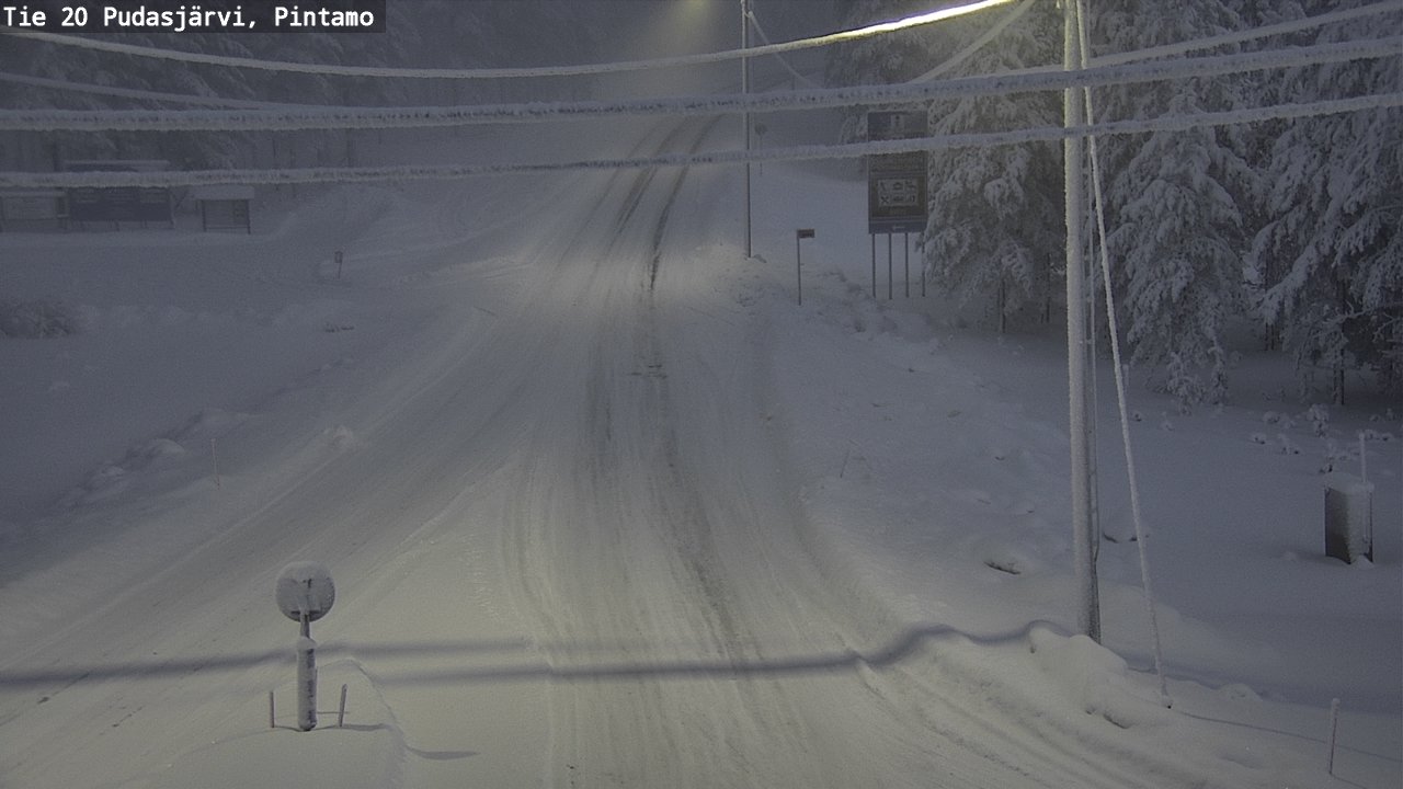 Kelikamerat Kuva Tie 20 Pudasjärvi, Pintamo, Pudasjärvi, Pohjois-Pohjanmaa