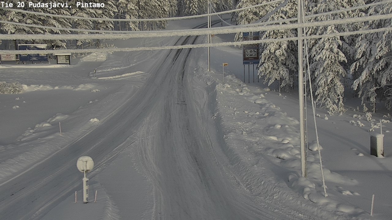 Kelikamerat Kuva Tie 20 Pudasjärvi, Pintamo, Pudasjärvi, Pohjois-Pohjanmaa