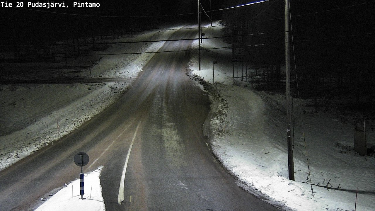 Kelikamerat Kuva Tie 20 Pudasjärvi, Pintamo, Pudasjärvi, Pohjois-Pohjanmaa