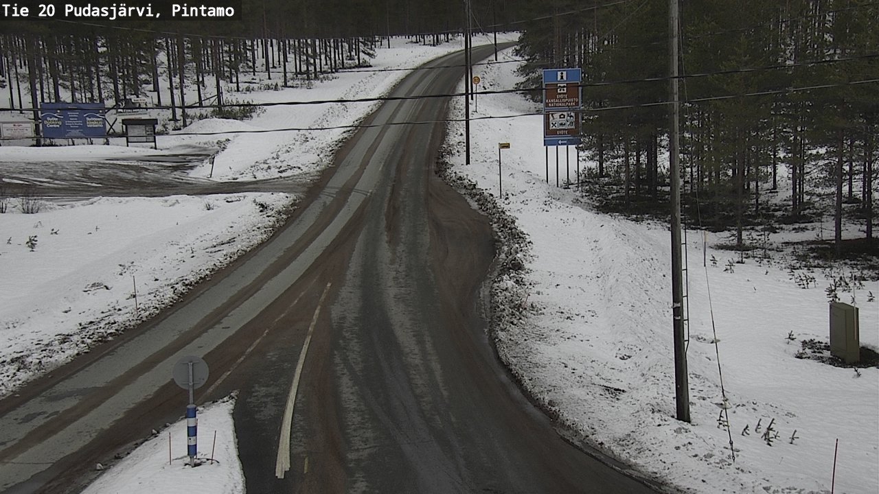 Kelikamerat Kuva Tie 20 Pudasjärvi, Pintamo, Pudasjärvi, Pohjois-Pohjanmaa