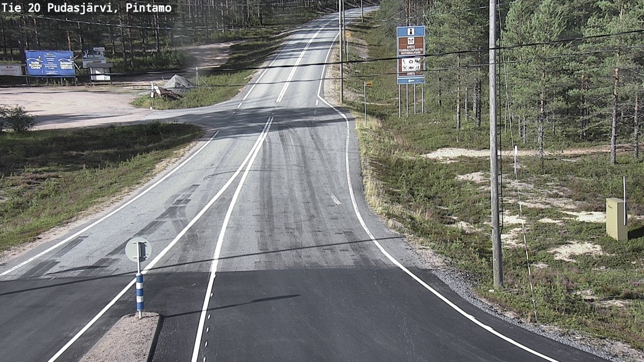 Kelikamerat Kuva Tie 20 Pudasjärvi, Pintamo, Pudasjärvi, Pohjois-Pohjanmaa