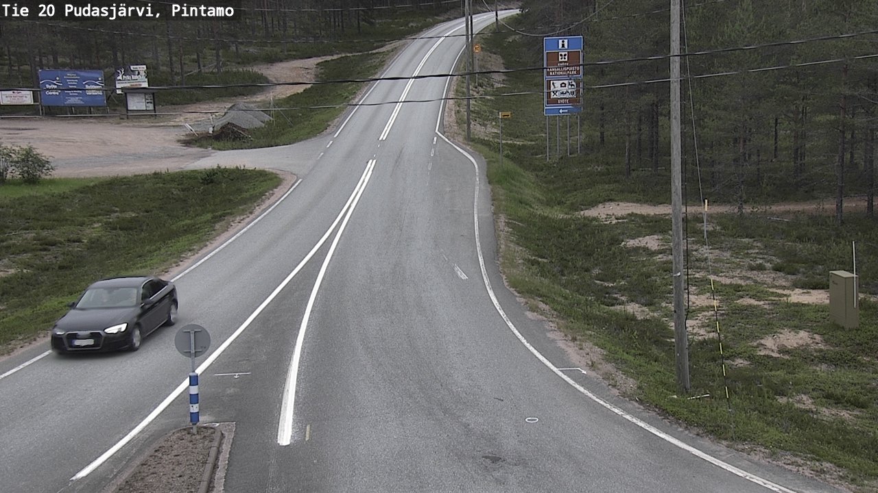 Weather Camera Image Väg 20 Pudasjärvi, Pintamo, Pudasjärvi, Pohjois-Pohjanmaa