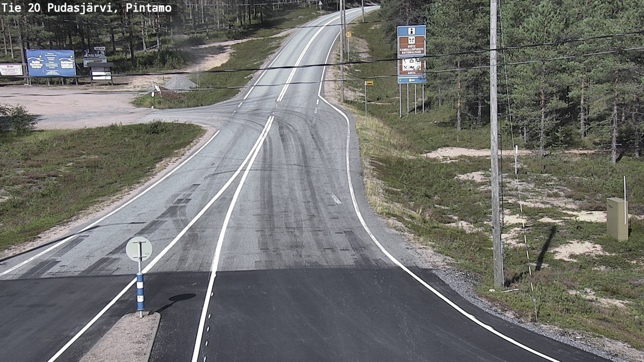Kelikamerat Kuva Tie 20 Pudasjärvi, Pintamo, Pudasjärvi, Pohjois-Pohjanmaa